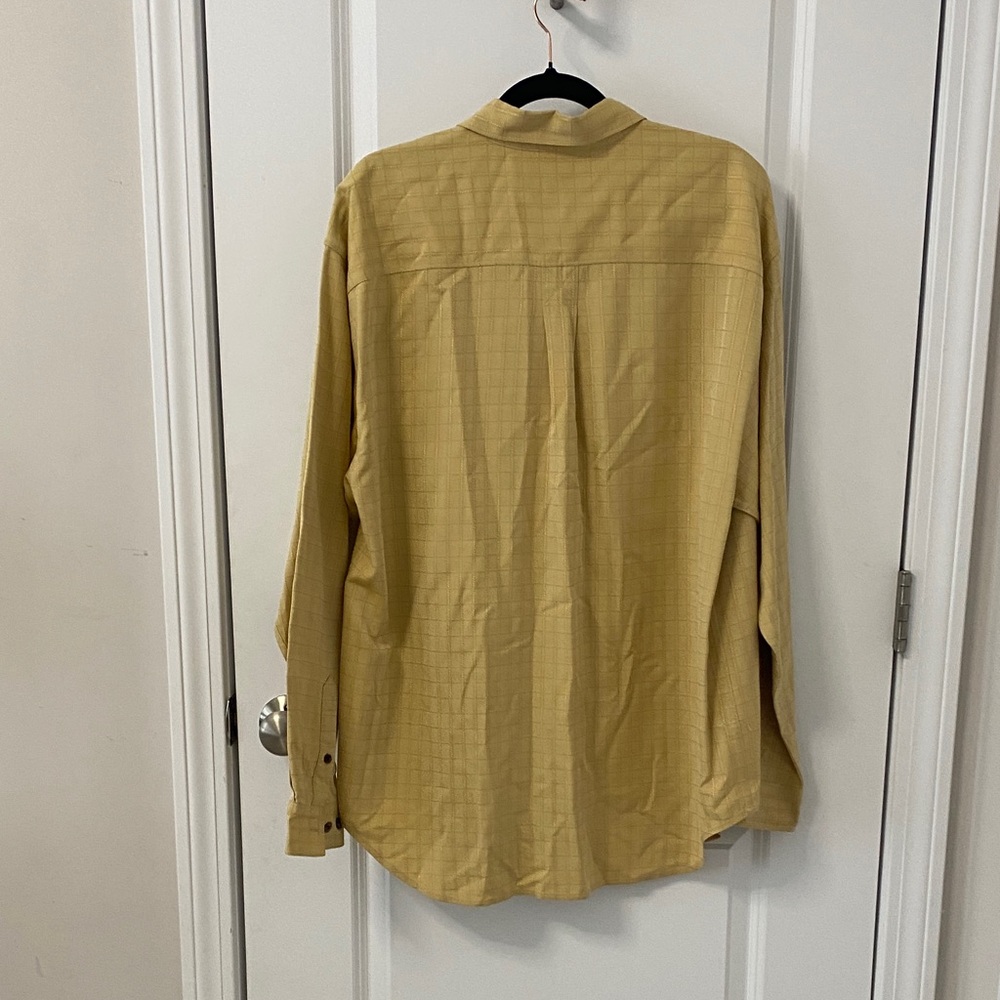 Tommy Bahama Mustard Silk Button-Up - Picture 9 of 9